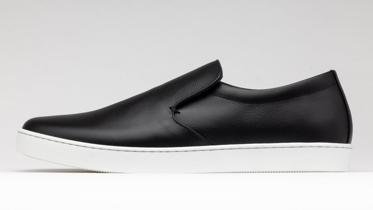 SLIP - ON SNEAKERS BLACK