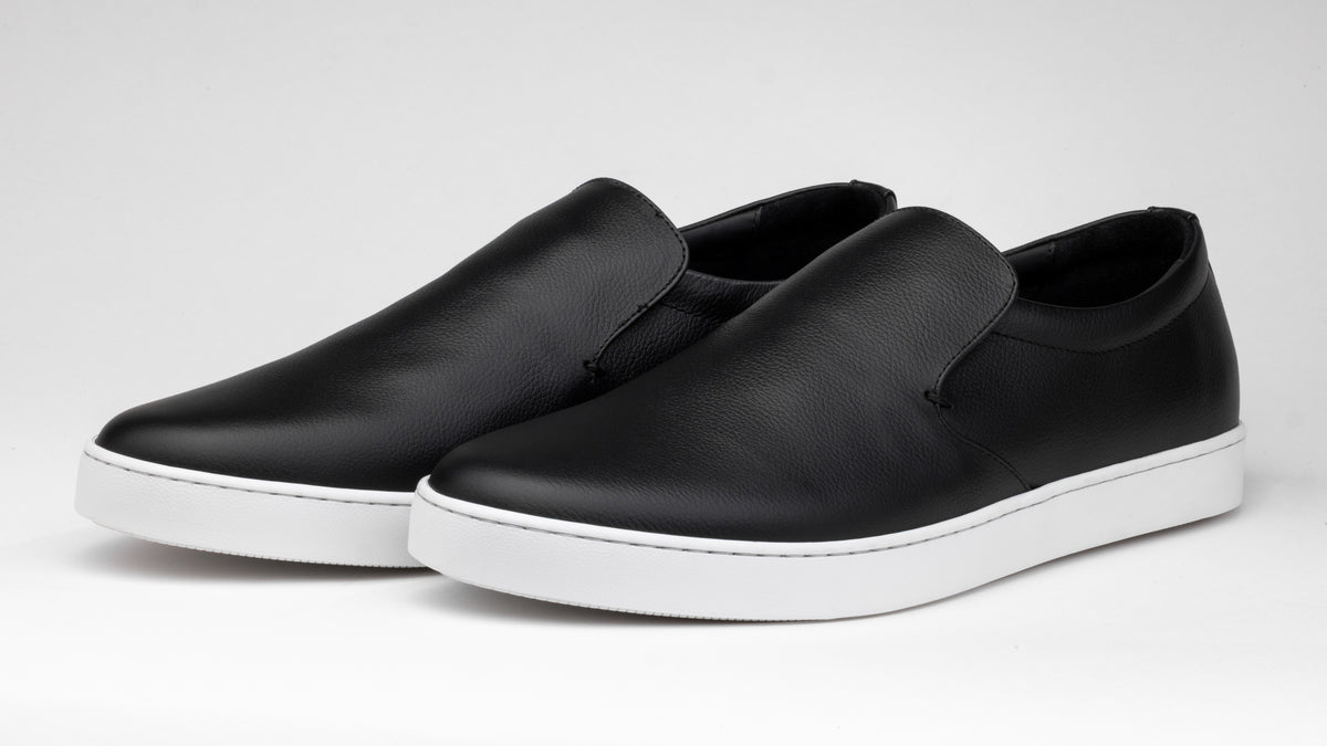 SLIP - ON SNEAKERS BLACK